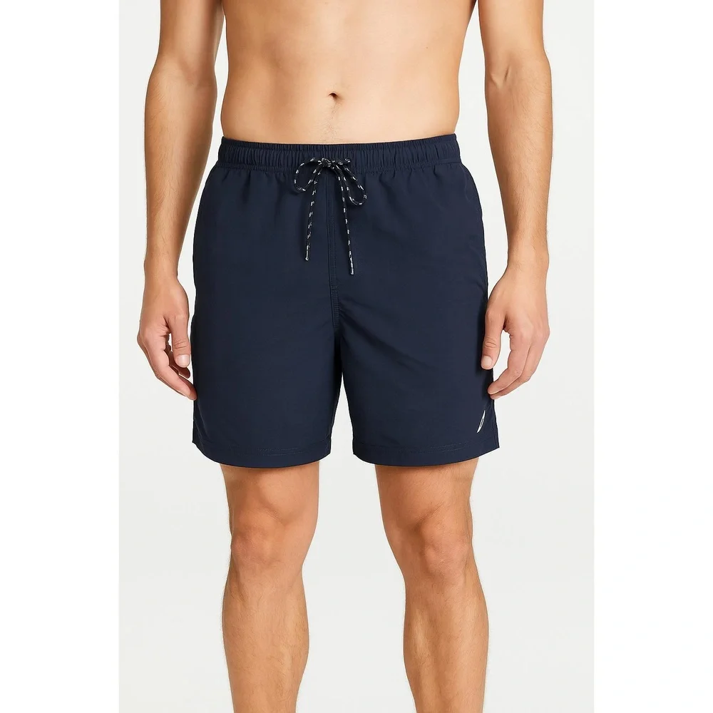Nautica VDR‎ 693 311 Mens Size Medium Swim Trunks Shorts Blue Nylon / Polyester